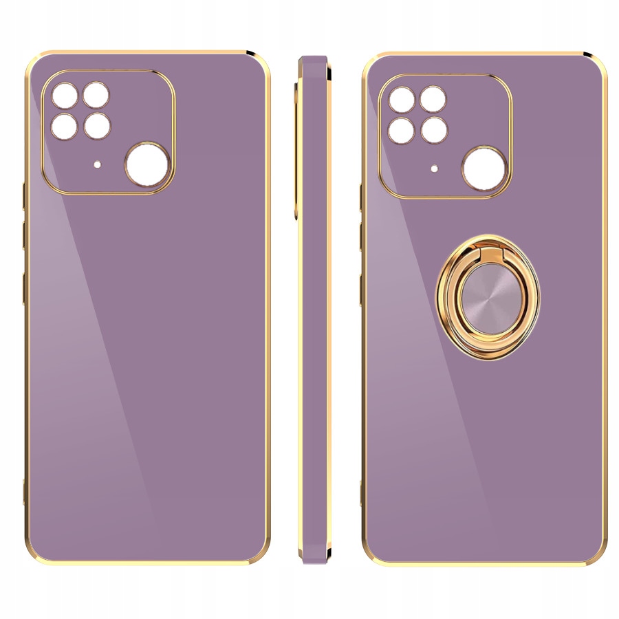 ETUI GLAMOUR + RING DO REDMI 10C + SZKŁO Materiał tworzywo sztuczne