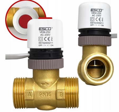 Elektrozawór 1" Nc do nagrzewnic VEM-252 z475