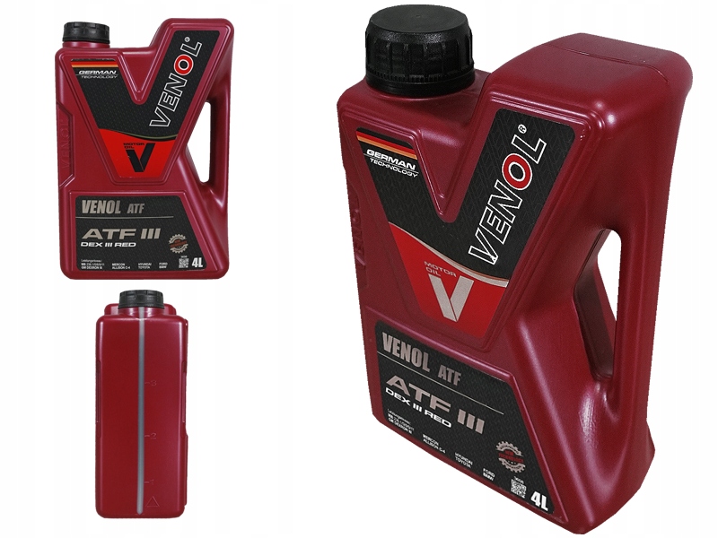 

Olej Przekładniowy Venol Atf III Dexron III 4L
