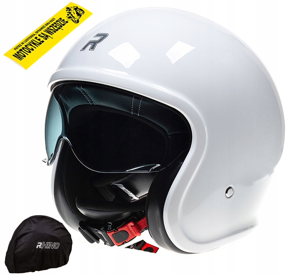

Biały Kask Rhino City Evo r XL Skuter Motor Blenda