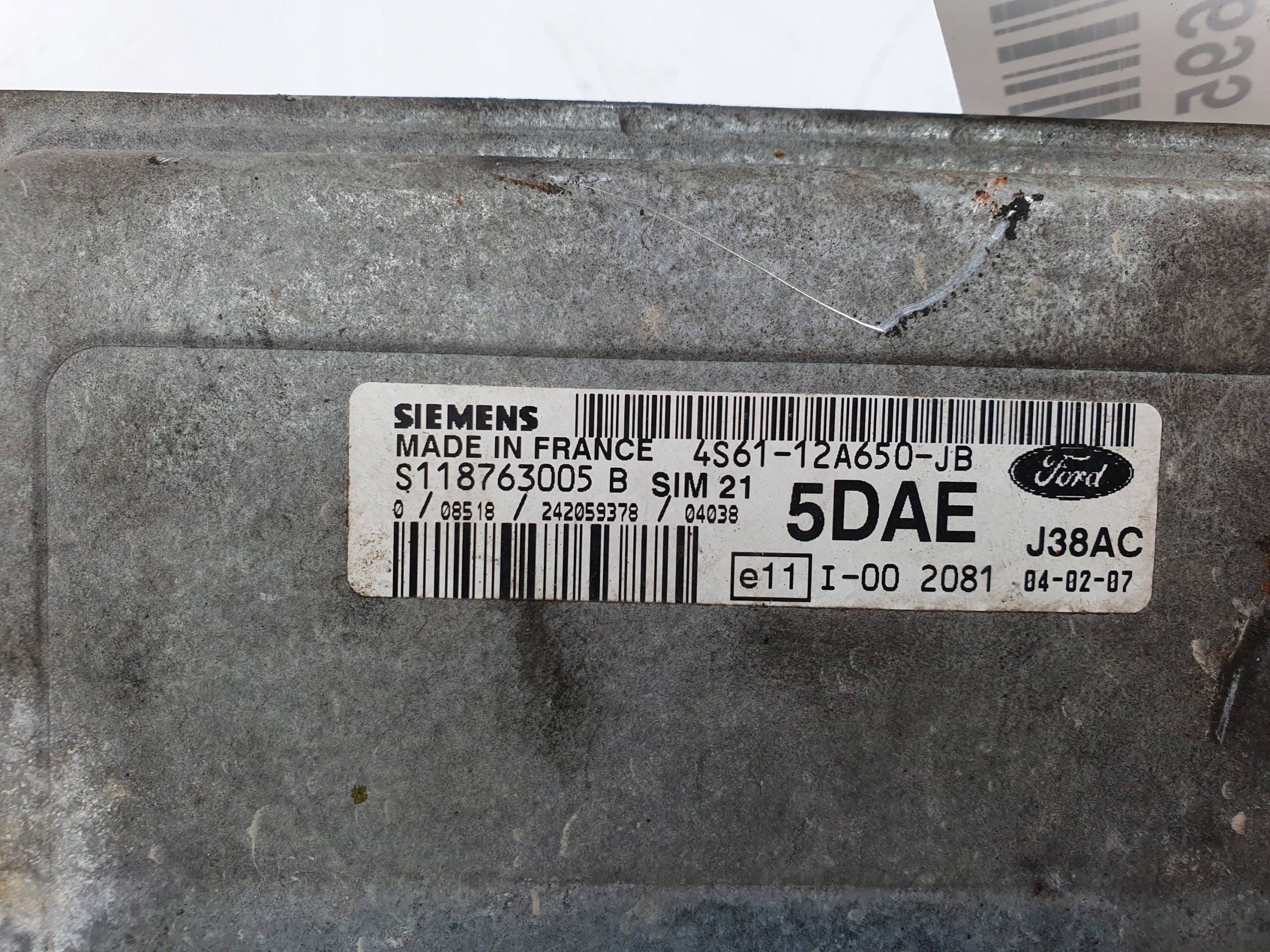 computer Motore ECU 4S61-12A650-JB FORD FIESTA MK5