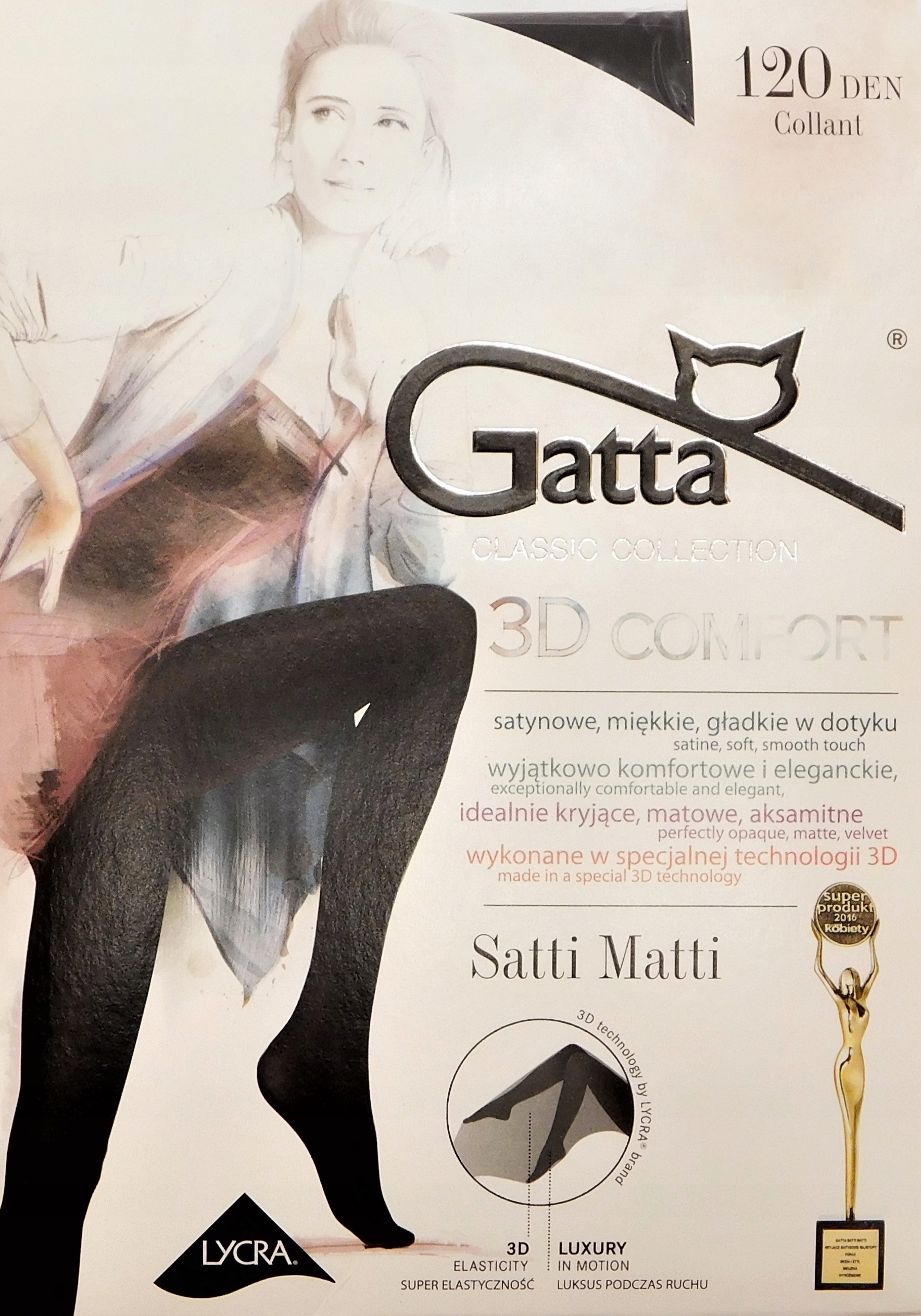 

Gatta Satti Matti 120den rajst. micro 3D nero 3-M