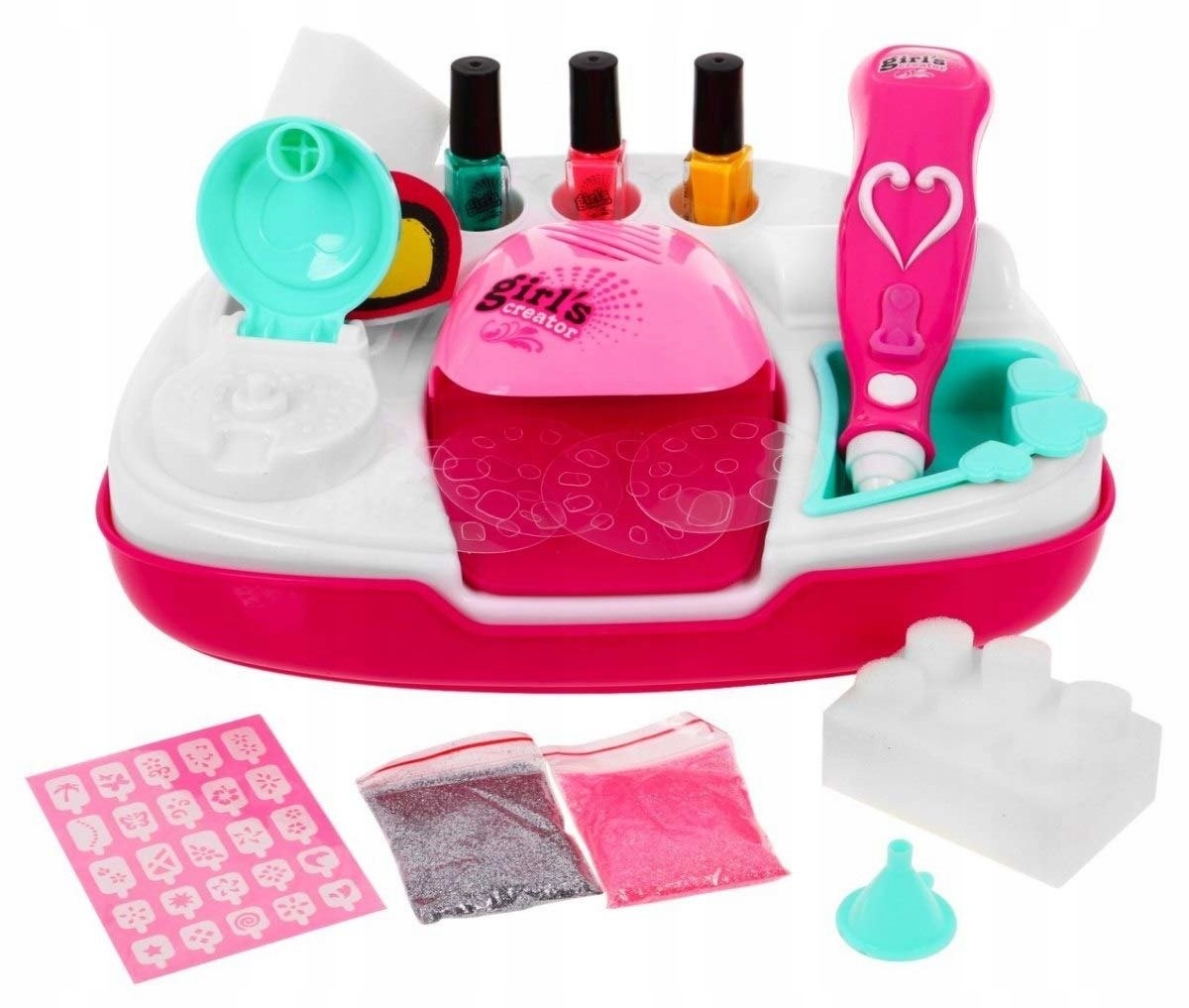 MEGA STUDIO PAZNOKCI ZESTAW DO MANICURE DLA DZIECI Kod producenta NO-1002366