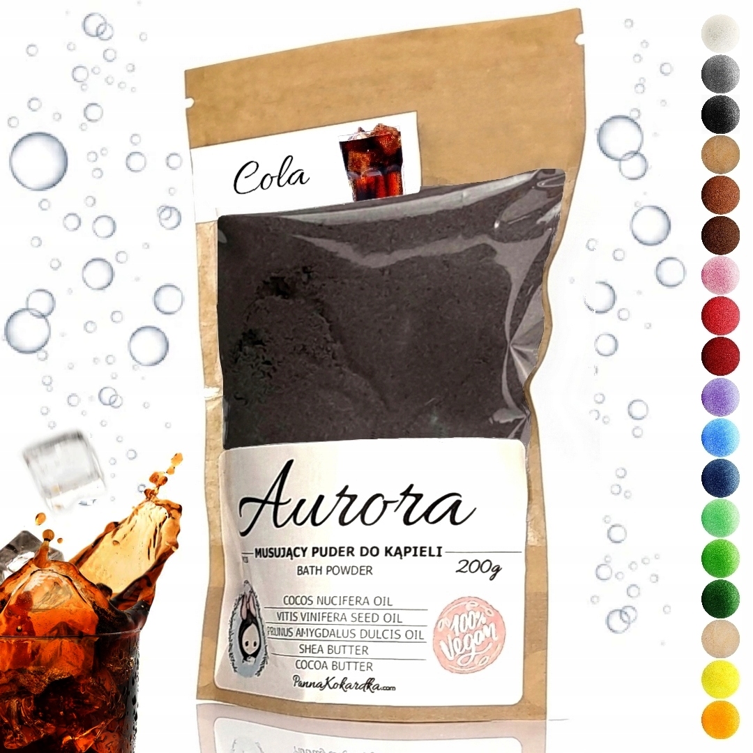 

PK10C Kąpiel Orzeźwiająca Cola sól Puder spa Shea