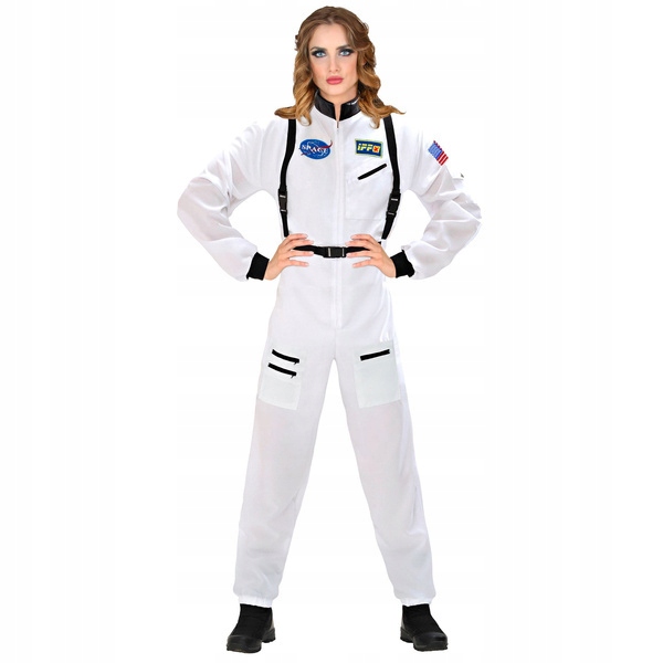 Kostým Astronautka Bílý Vesmír Kombinéza S