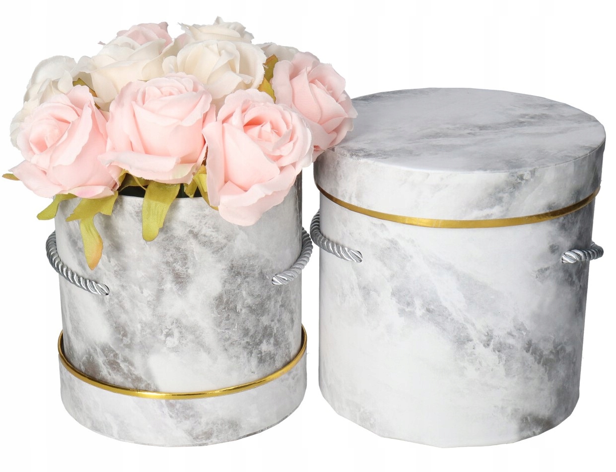 FLOWER BOX PUDEŁKO NA KWIATY PREZENT DEKORACJE 2SZT Marka Deko