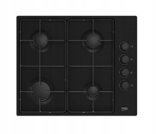 ZESTAW DO ZABUDOWY | CZARNY PIEKARNIK CANDY | PŁYTA GAZOWA CZARNA STAL BEKO Kod producenta HILG64222S + BIE24300 B