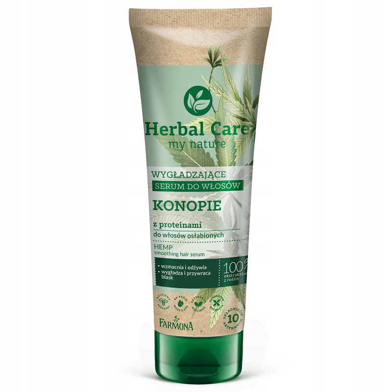 

Herbal Care Wygładzające serum do włosów Konopie