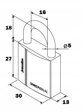 KŁÓDKA MOSIĘŻNA GERDA BRASS LINE KMZ S3010A Marka Gerda