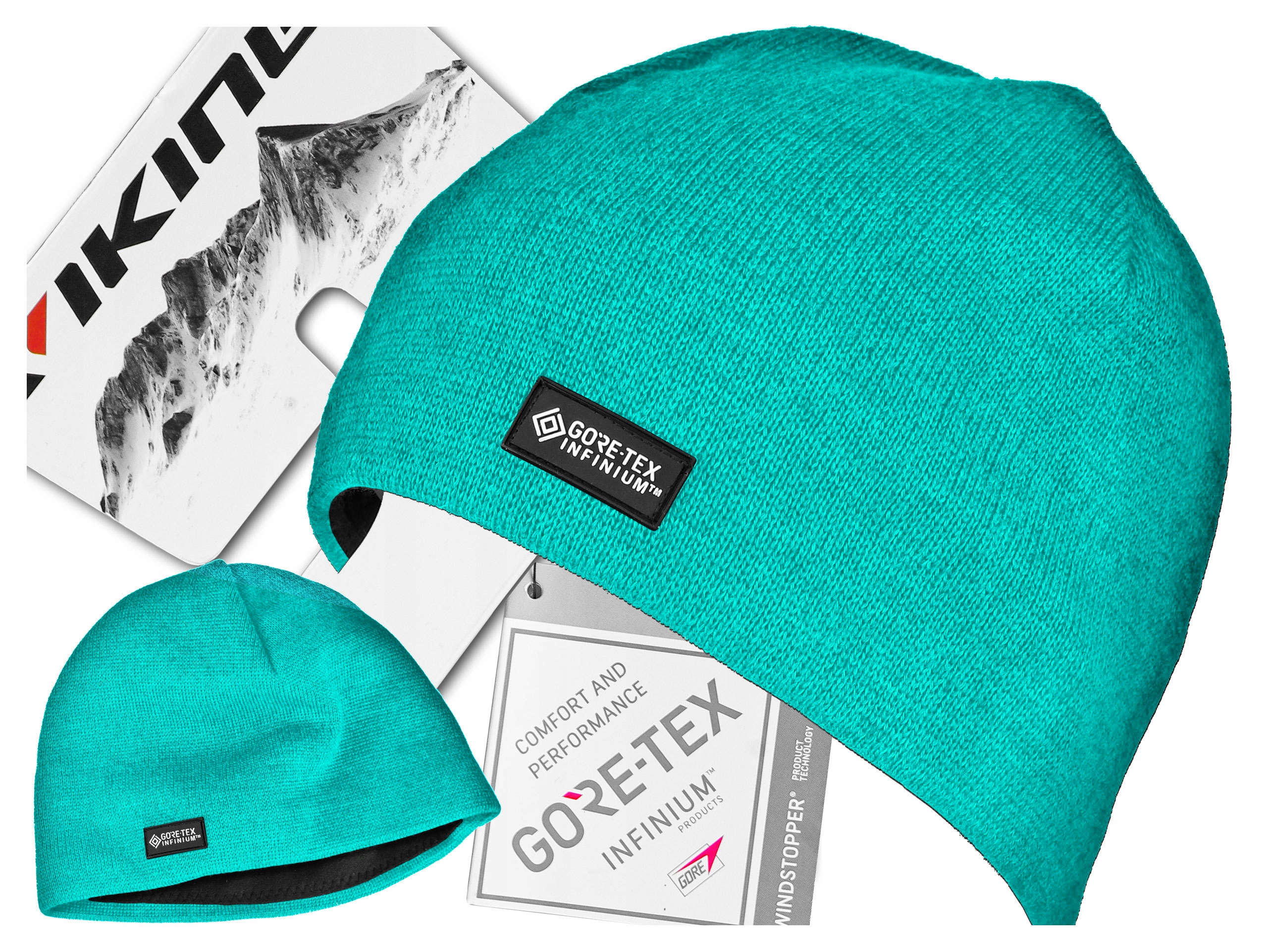 

Czapka Viking Noma Gore-tex Windstopper Turkusowa