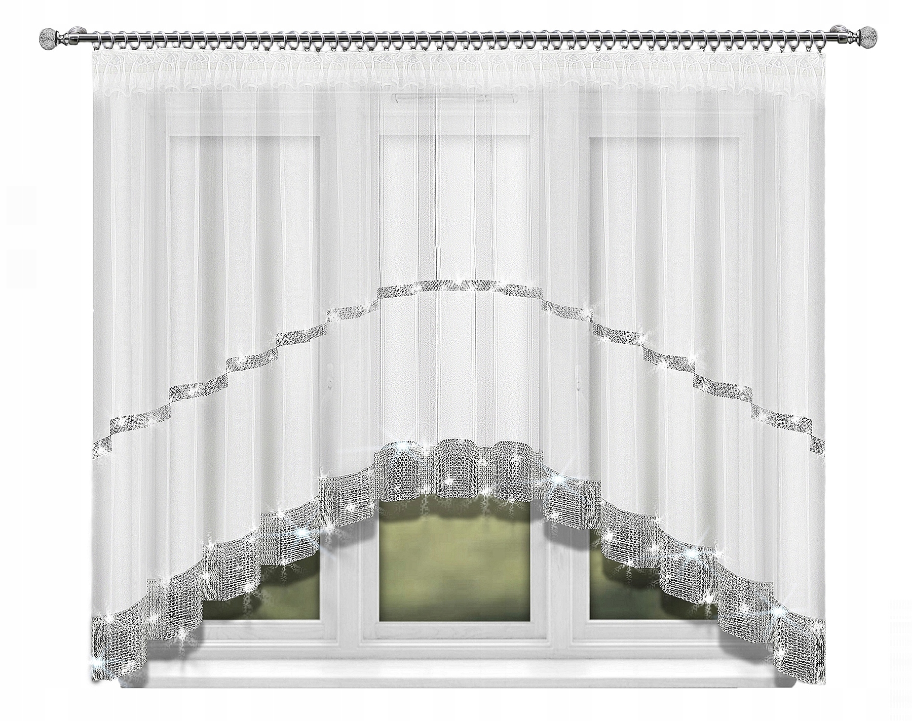 FIRANKI FIRANA GOTOWA WOAL TAŚMA CYRKONIE DIAMENTY