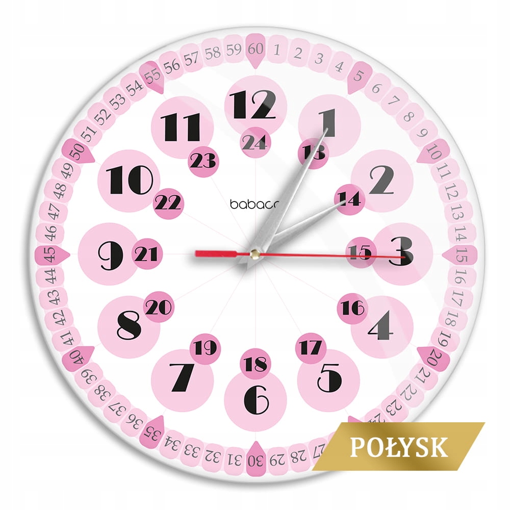Vzdělávací nástěnné hodiny Babaco 30,5 cm licencované