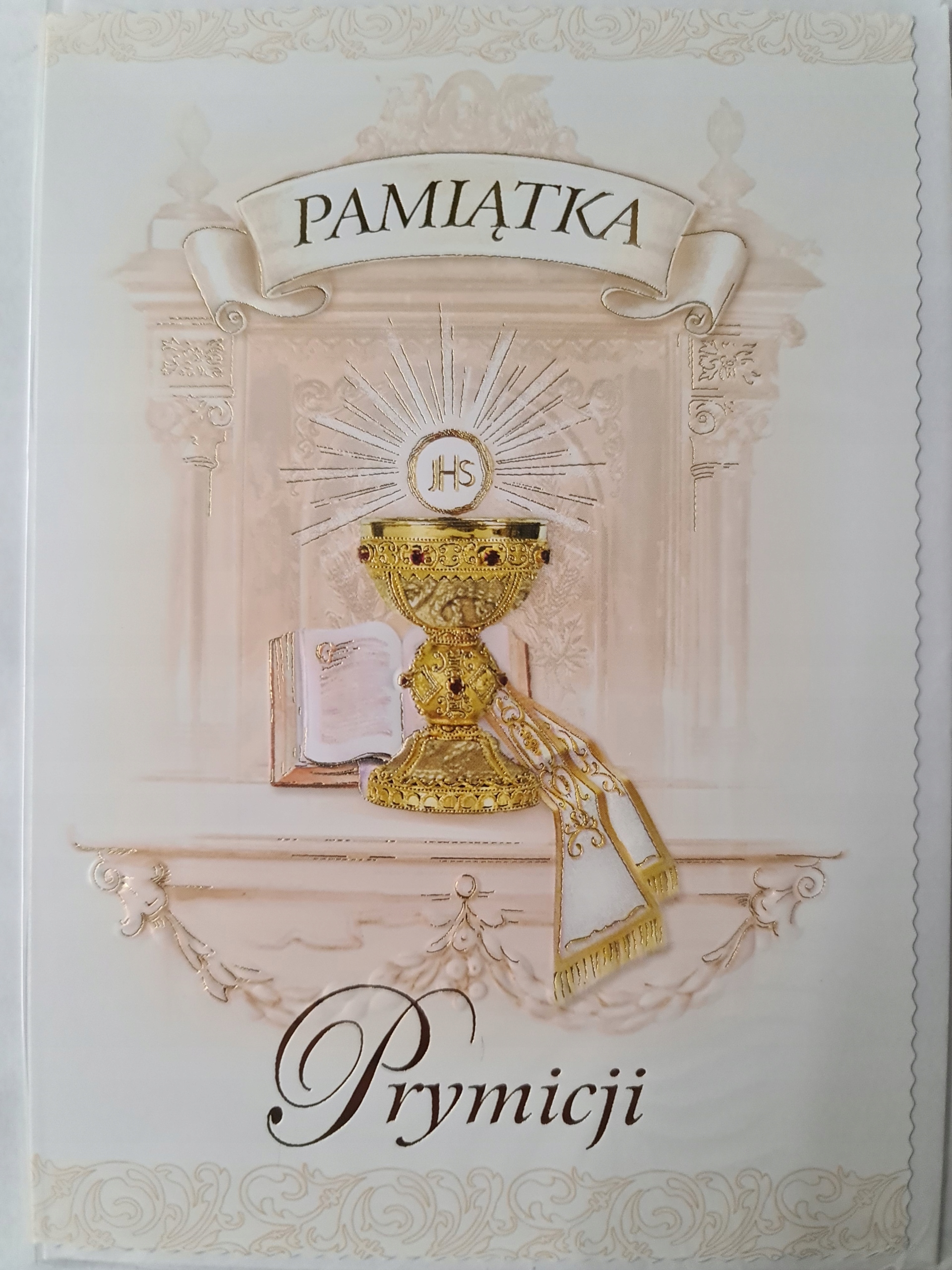 

kartki z okazji Prymicji, Święceń Kapłańskich bez
