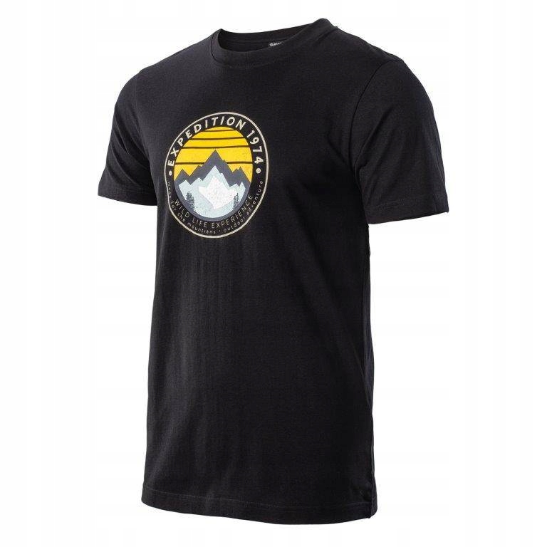 

Koszulka męska Hi-tec T-Shirt Zergo Czarna r XL