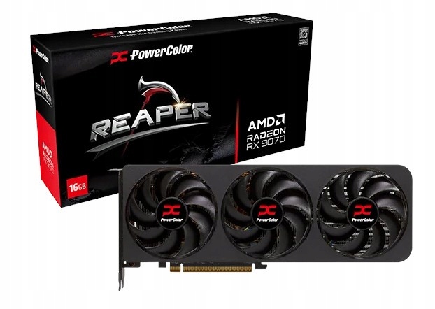 Karta graficzna PowerColor Reaper Radeon Rx 9070 16GB GDDR6 256bit Fsr
