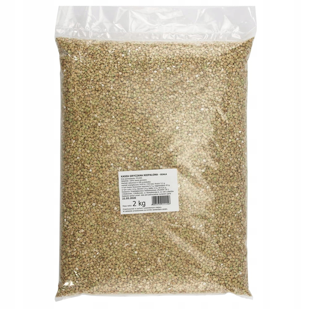 Levně 1X Nepražená pohanková kaše bílá Mlexer 2 kg