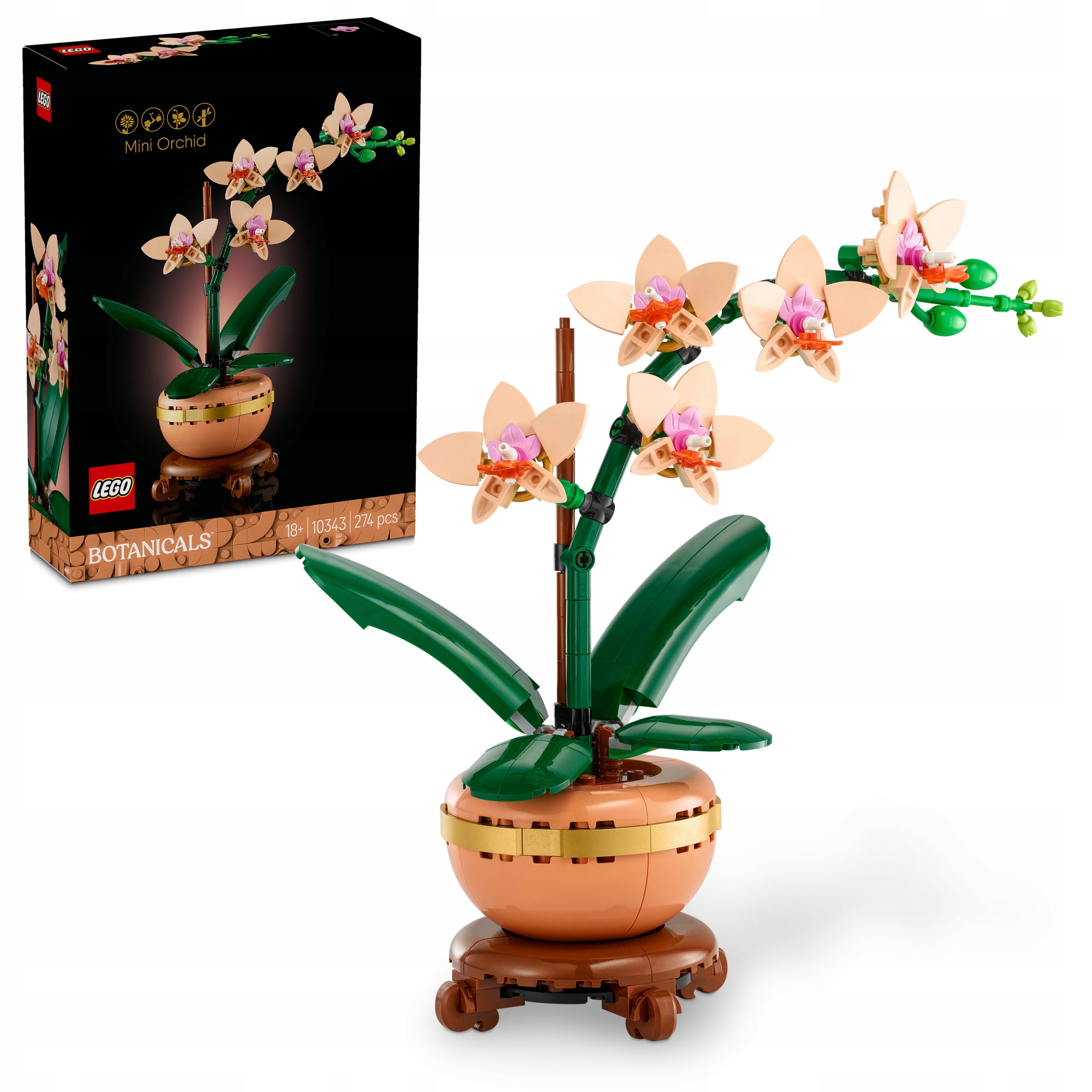 stavebnice Lego Botanicals 10343 Malá orchidej Mini Orchid 18+