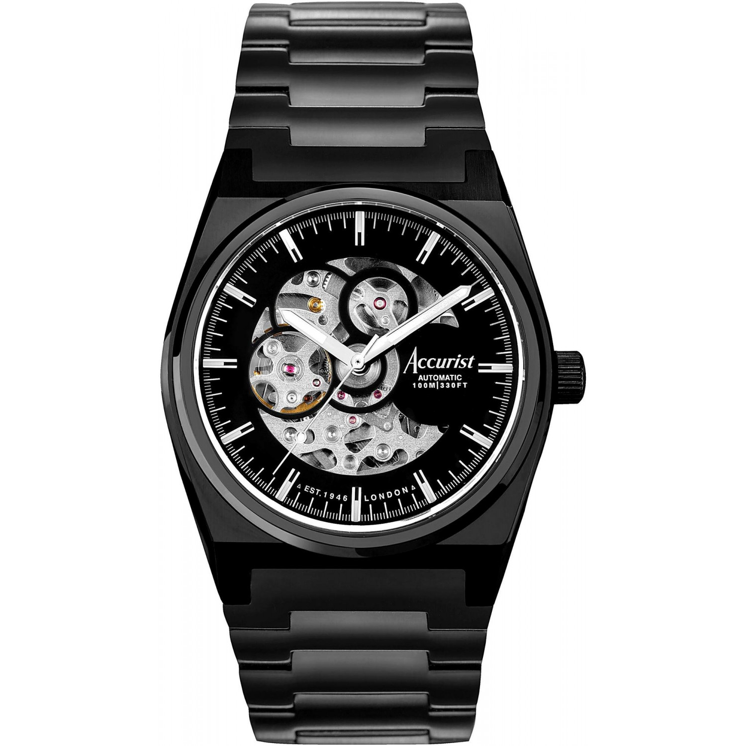Pánské Hodinky Accurist 70023, černý náramek
