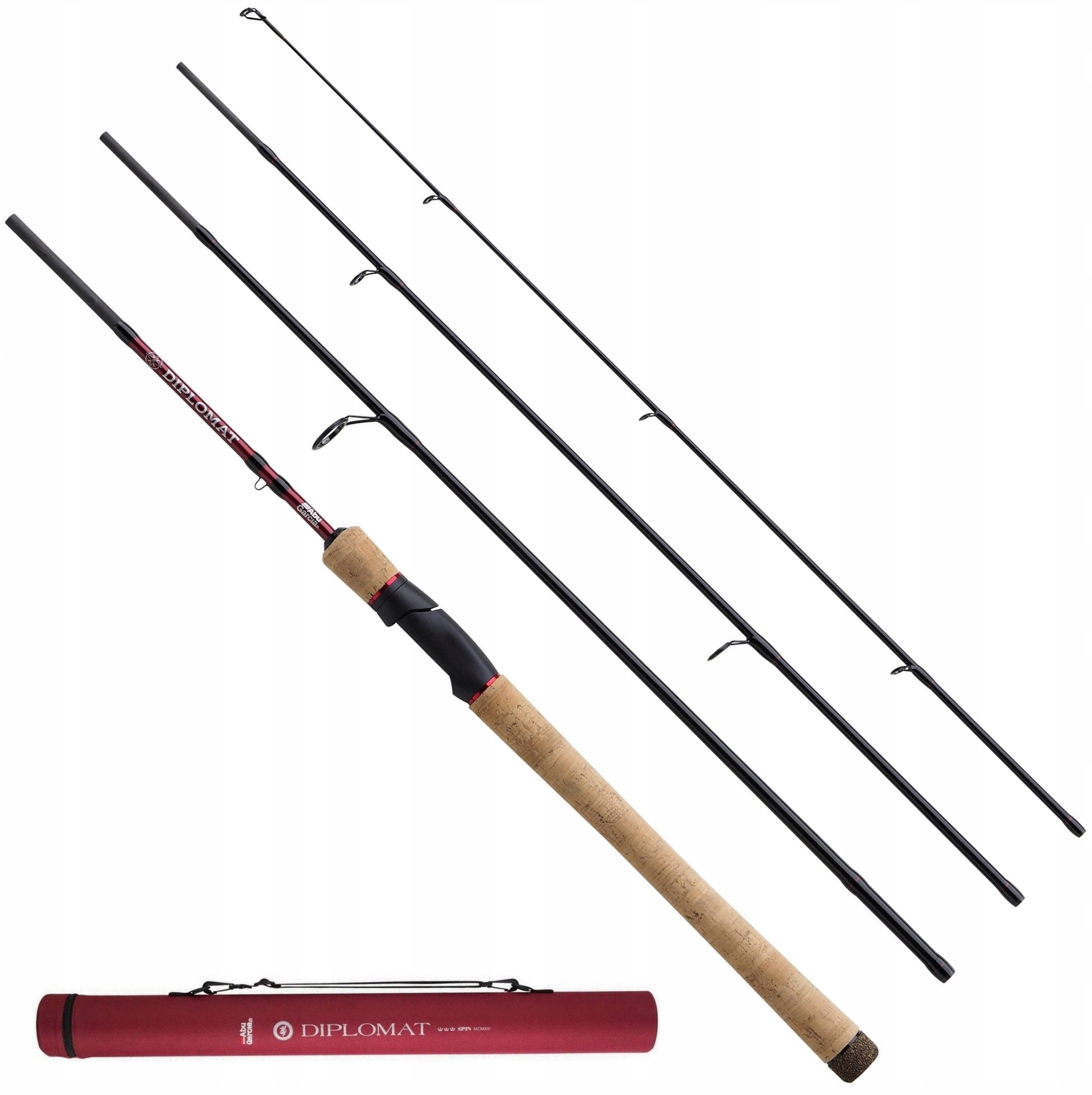 Abu Garcia Diplomat V2 2,44m 5-21g Spinning Wędka Travel Tuba Ochronna