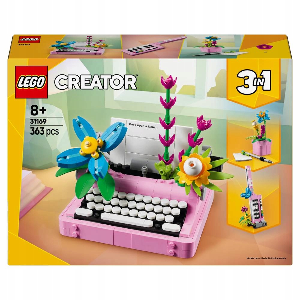 Lego 31169 Creator Psací stroj s květinami 3V1