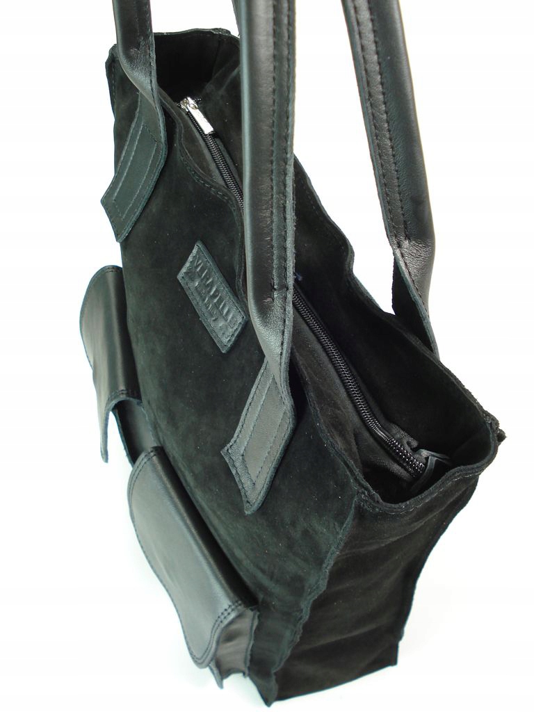 ZAMSZOWA TORBA VERA PELLE SHOPPER BAG CZARNA Kod producenta BYC88N