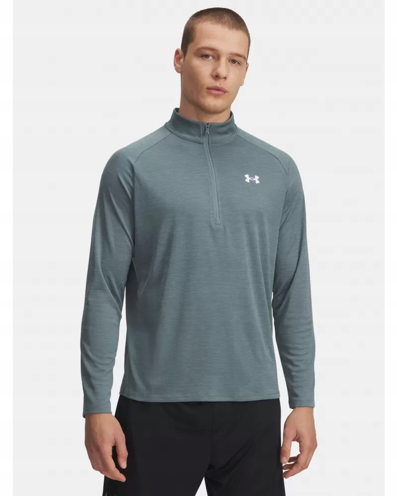 Koszulka Under Armour UA Tech Textured 1/2 Zip-BLU długi rękaw