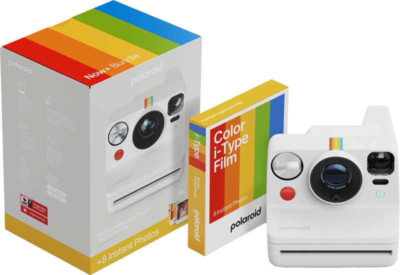 Polaroid Now+ Gen 3 White Bundle s barevným filmem (8 fotografií)