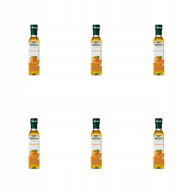 Monini Przyprawa na bazie oliwy z oliwek Ev pomarańcza 250 ml X6