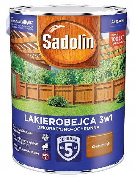 Sadolin Lakierobejca 3w1 Dekoracyjno-ochronna 2,5L Ciemny Dąb