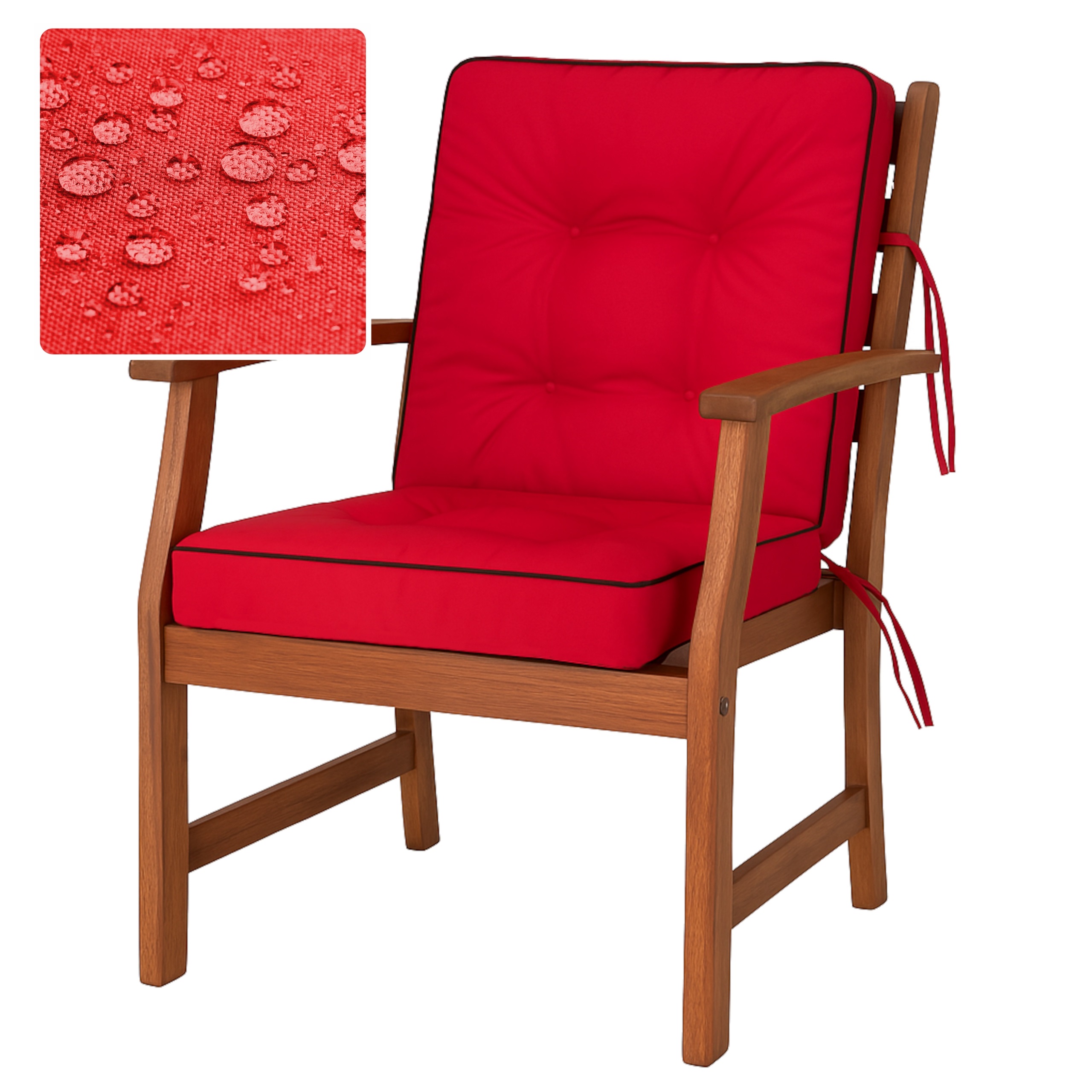 Polštář na zahradní židli Poduška na houpačku Zahradní Lehátko šířka 60 cm