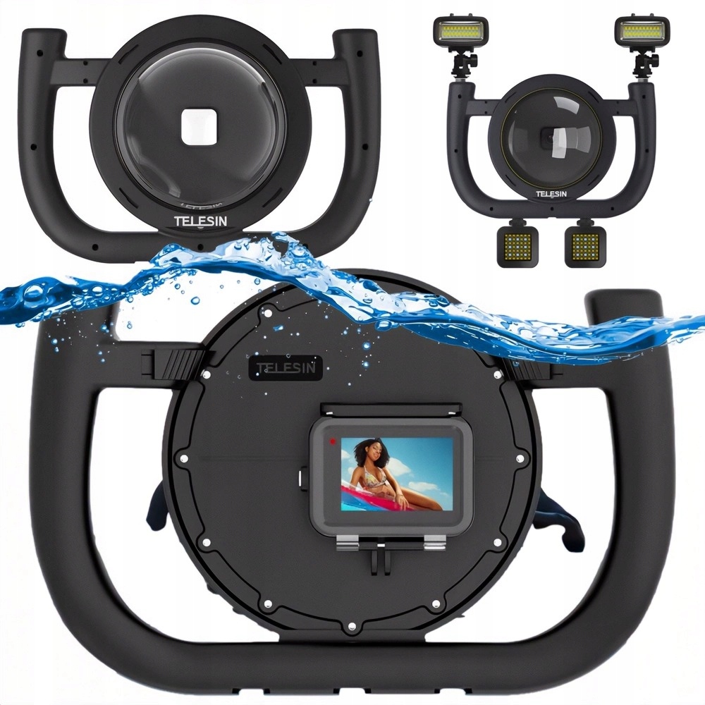 Vodotěsné podvodní pouzdro Port Dome 40 m pro GoPro Hero 13 12 11 10 9