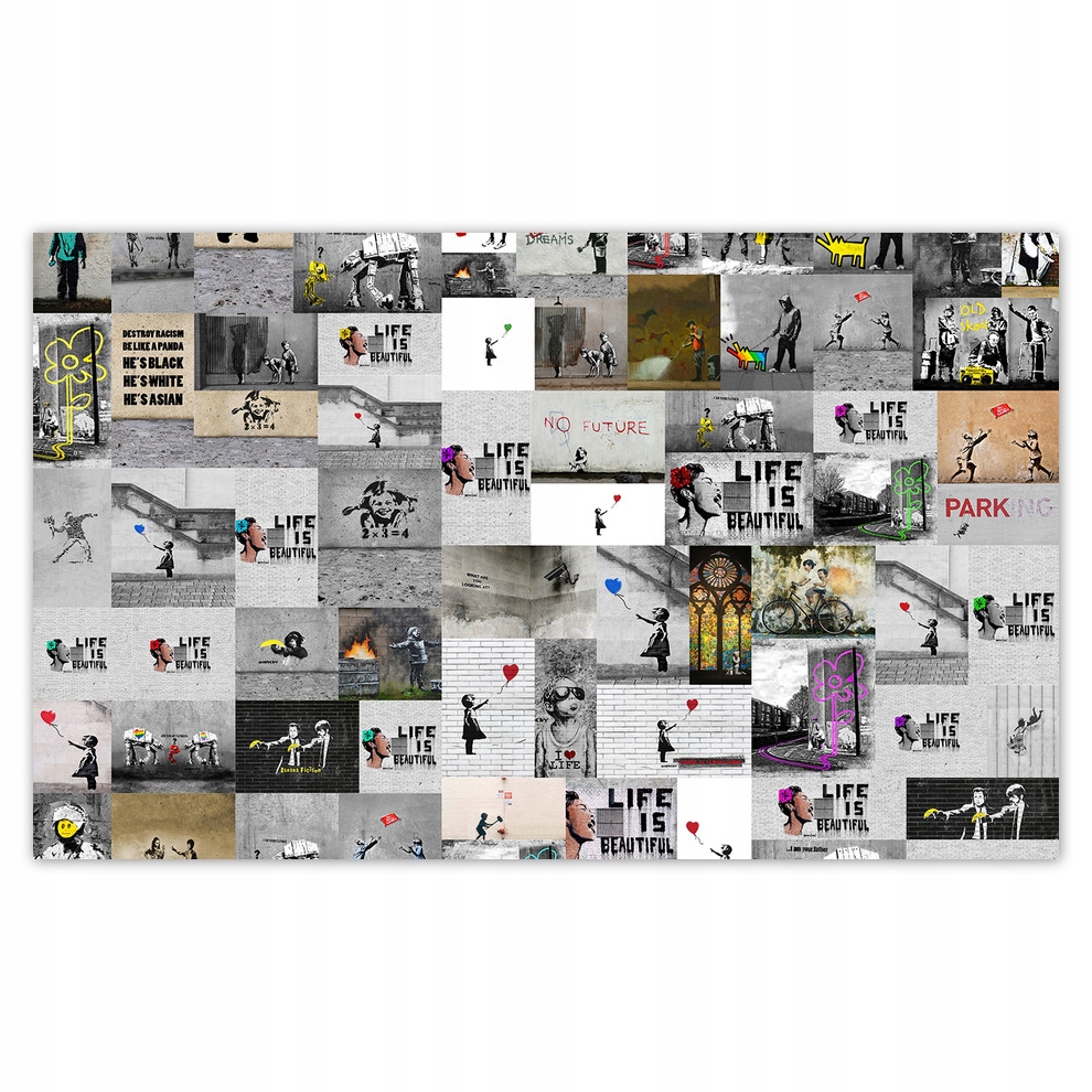 

Fototapety flizelina 520x318 Mega Mix Banksy Kolaż