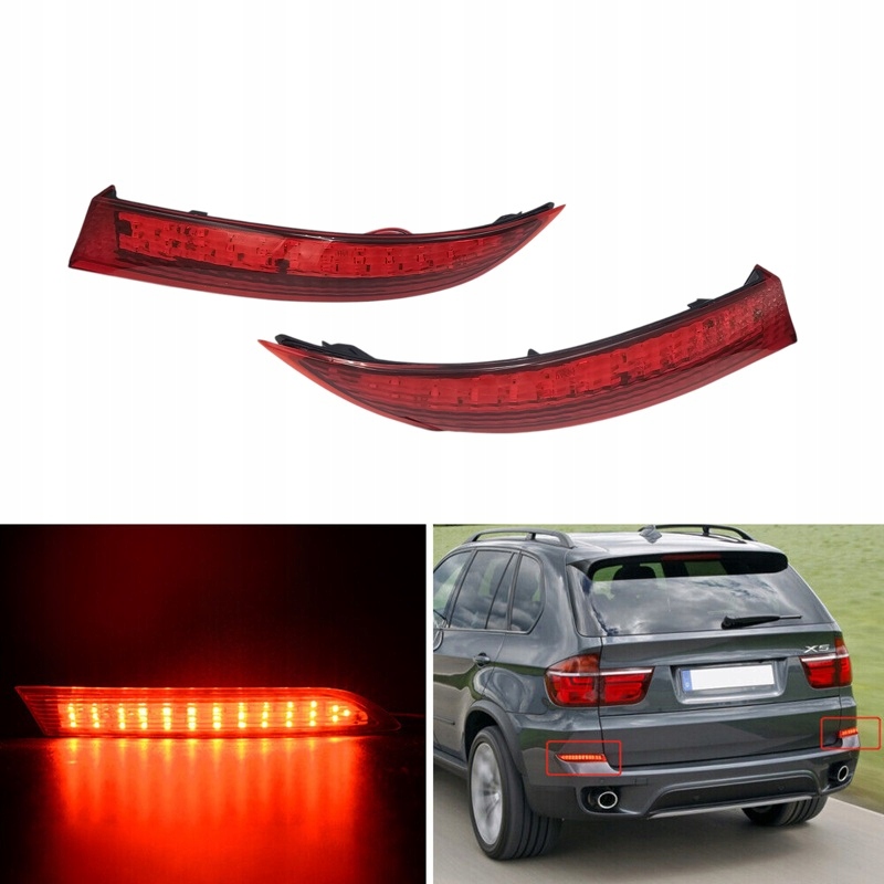 Brzdové Světlo Odrazky Zadního Nárazníku Bmw LCI E70 2011-2013 Pravá Levá