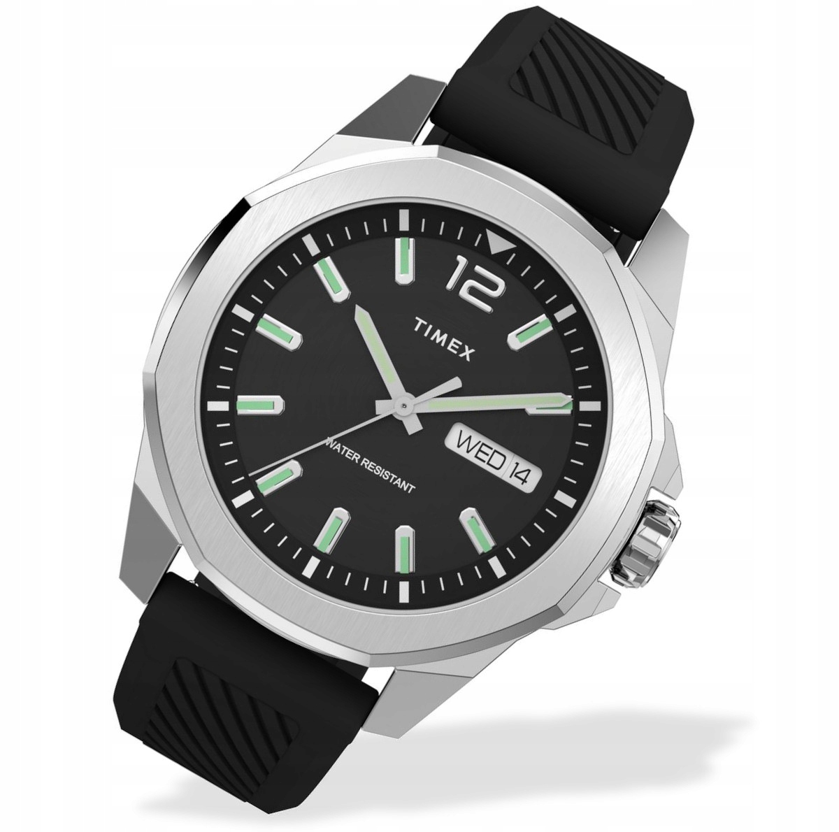 Analogové pánské hodinky na pásku Timex TW2W42900 WR50 s datumovkou +Gravírování