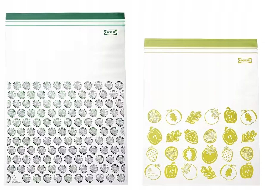 IKEA ISTAD WORECZKI STRUNOWE 6L/4.5L NA ŻYWNOŚĆ