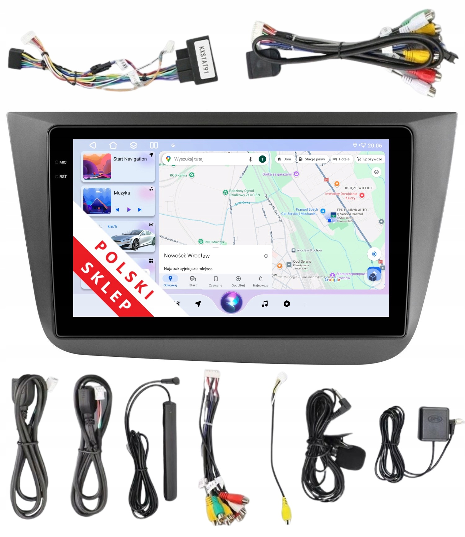 Navigácia Rádio 2DIN Android Seat Altea XL 3/32GB Dsp Carplay Lte
