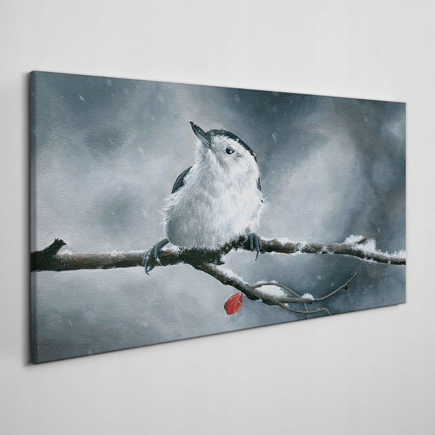 

Obraz na płótnie Zwierzę ptak śnieg zima 120x60 cm