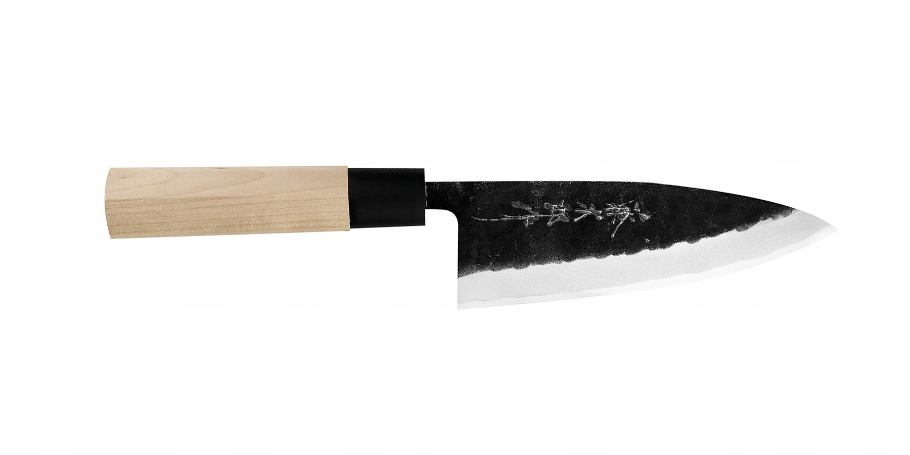 Japonský nôž Deba 150 Tojiro Black Hammered Shirogami#2