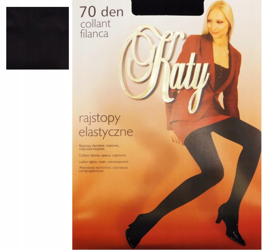 

Katy Elastil 70den- ciepłe grube -nero r.3-L