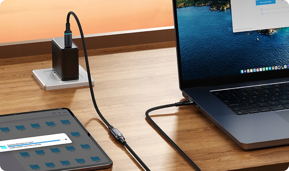 BASEUS KABEL PRZEDŁUŻACZ PRZEJŚCIÓWKA USB-C 10GB/S 50CM MĘSKI - ŻEŃSKI Stan opakowania oryginalne