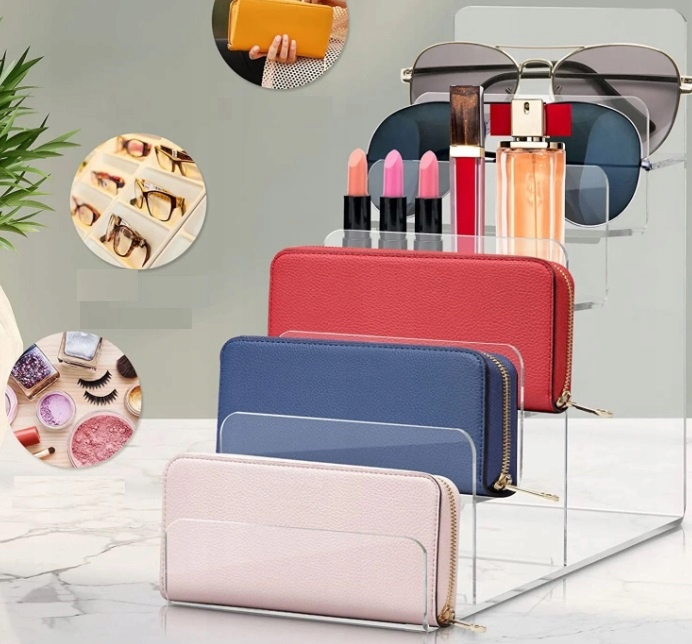 STOJAK EKSPOZYTOR NA PORTFELE OKULARY LAKIERY TRZY 3 POZIOMY POTRÓJNY Kod producenta ST-P-3