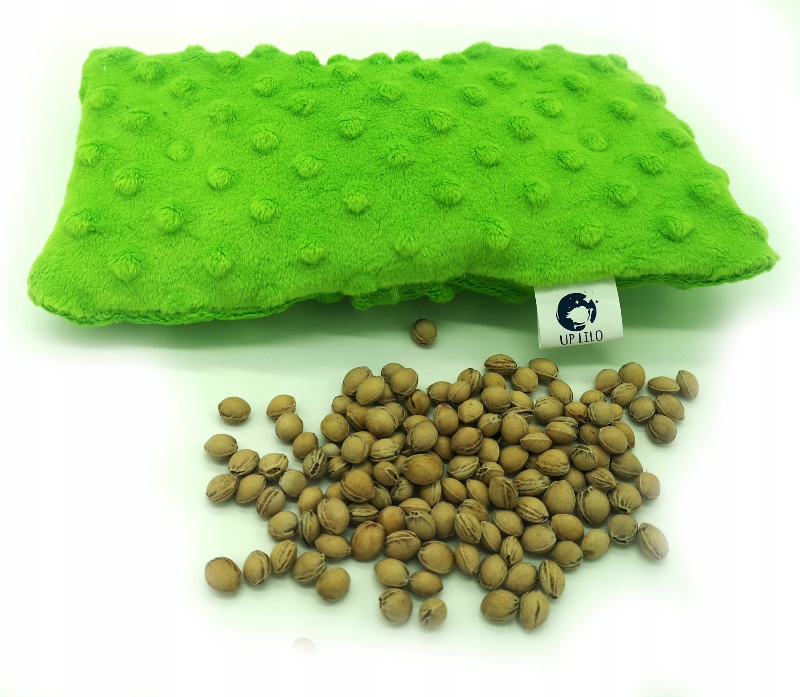 

Termofor Z Pestek Wiśni Na Ból Minky zielony LiLo