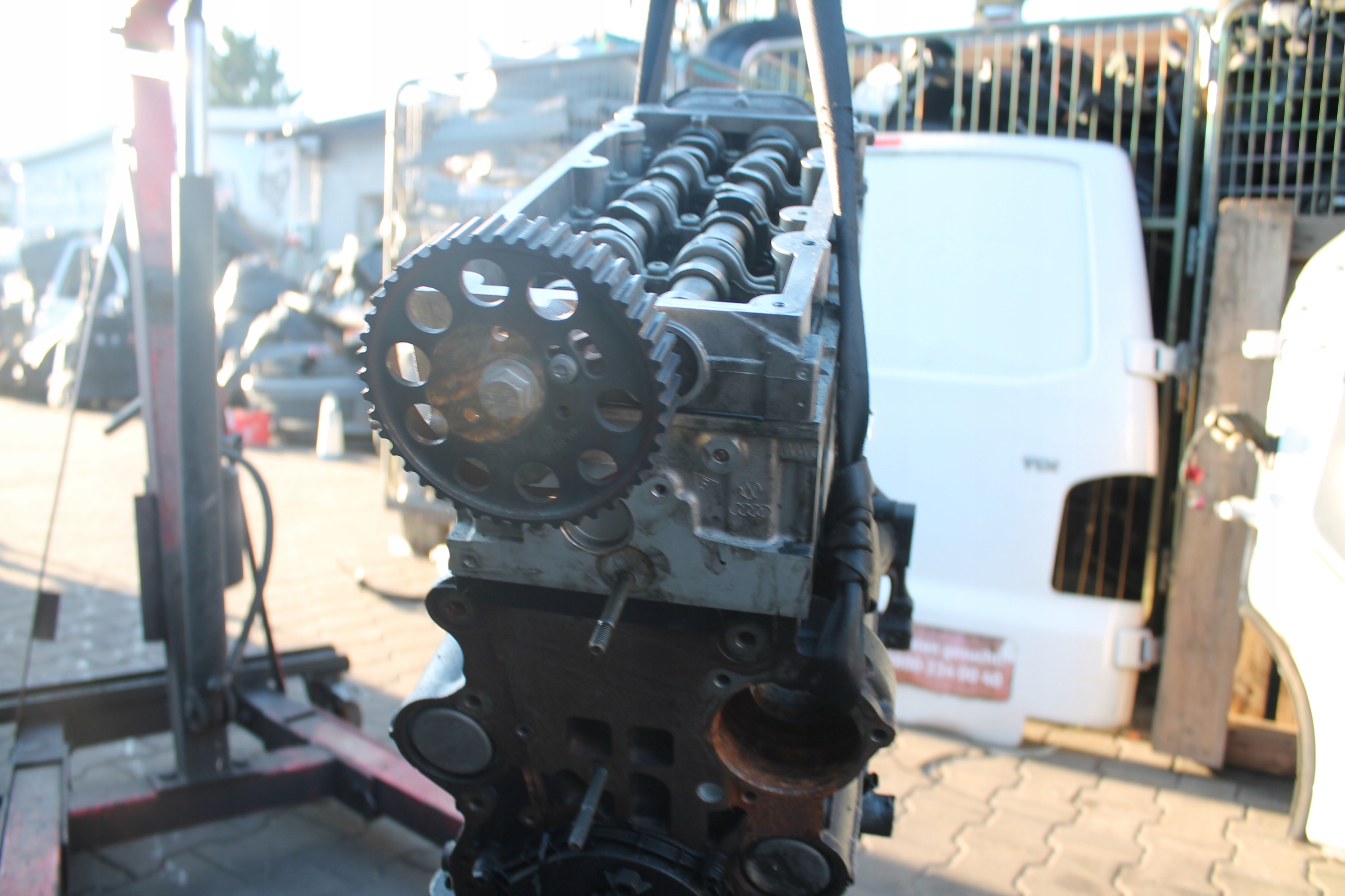 engine unprotected pillar VW T6 2,0 TDI BITURBO CXE 100 TYS KM