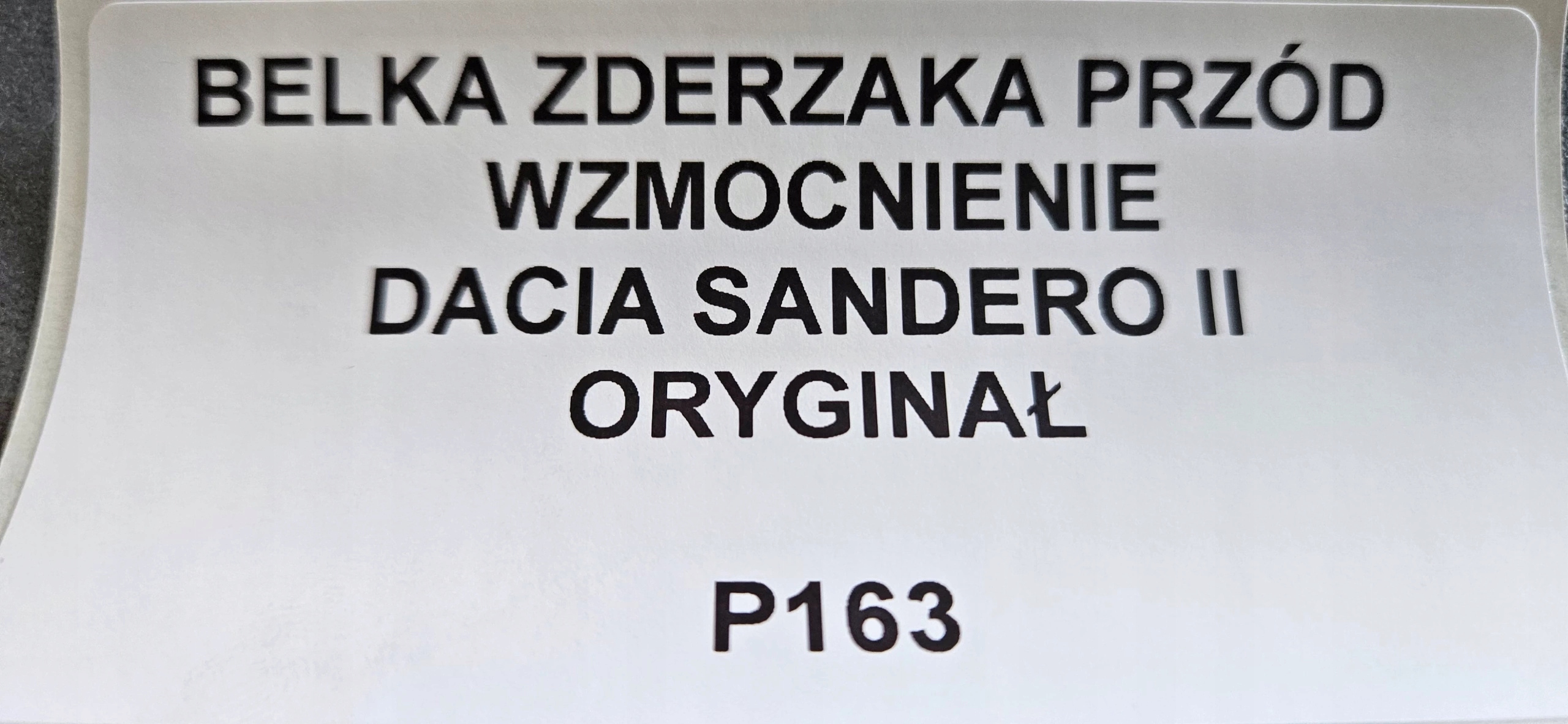 bumper support front pillar DACIA SANDERO II