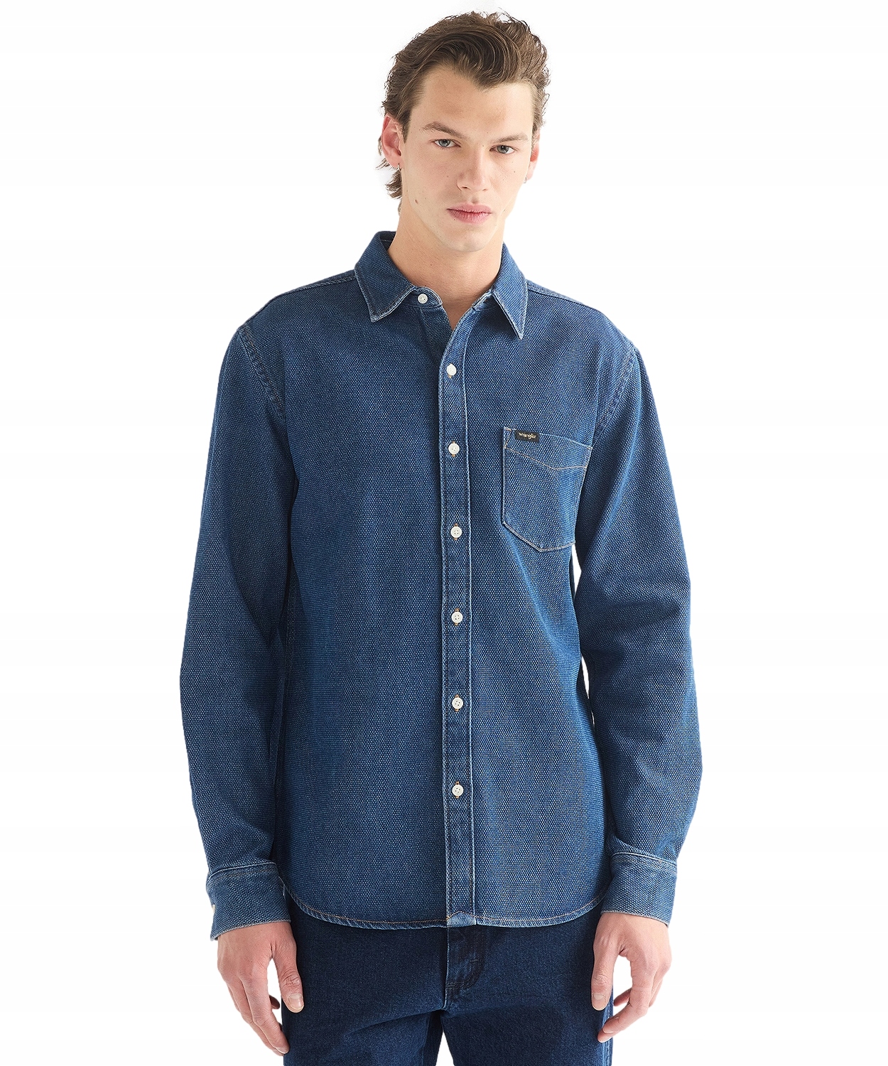 Košile Wrangler 1 Pkt Shirt 112386941 Dark Wash XXL
