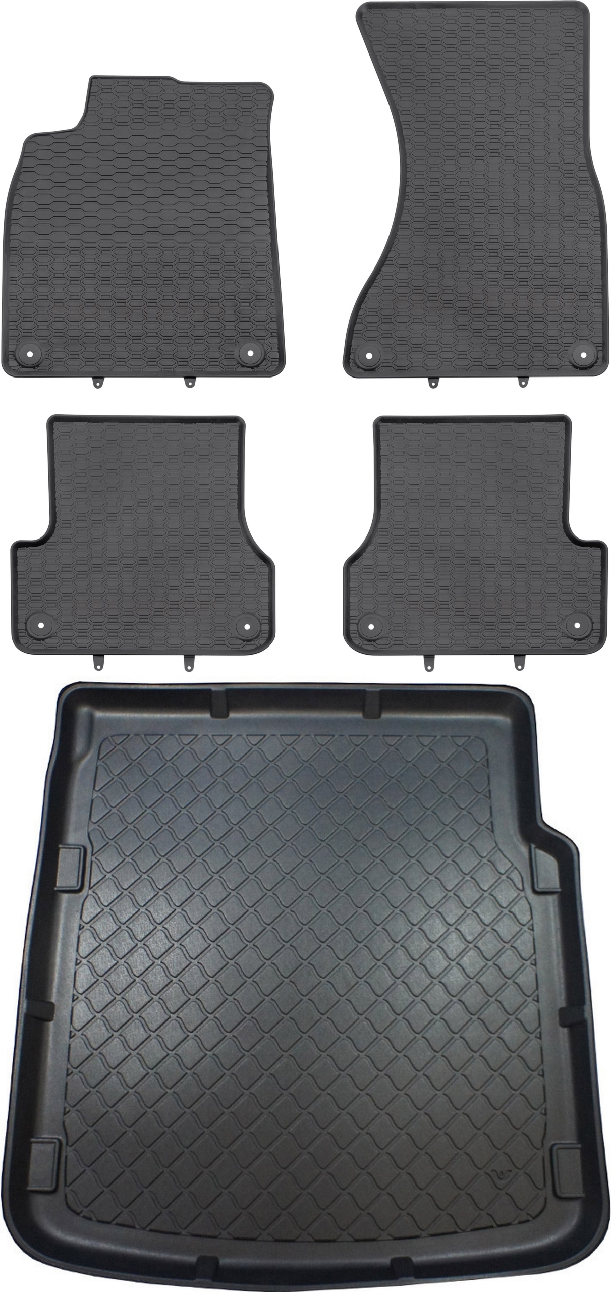 Audi A7 I 4G Sportback 2010-2018 Gumové stierače rohož batožinového priestoru