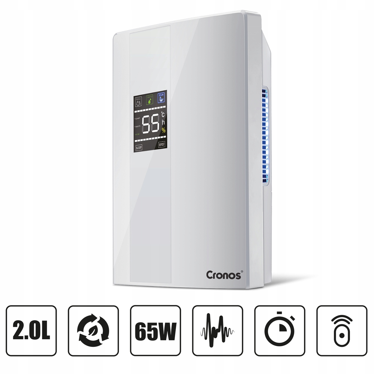 OUTLET OSUSZACZ POWIETRZA POCHŁANIACZ WILGOCI 2L 65W Marka Heckermann