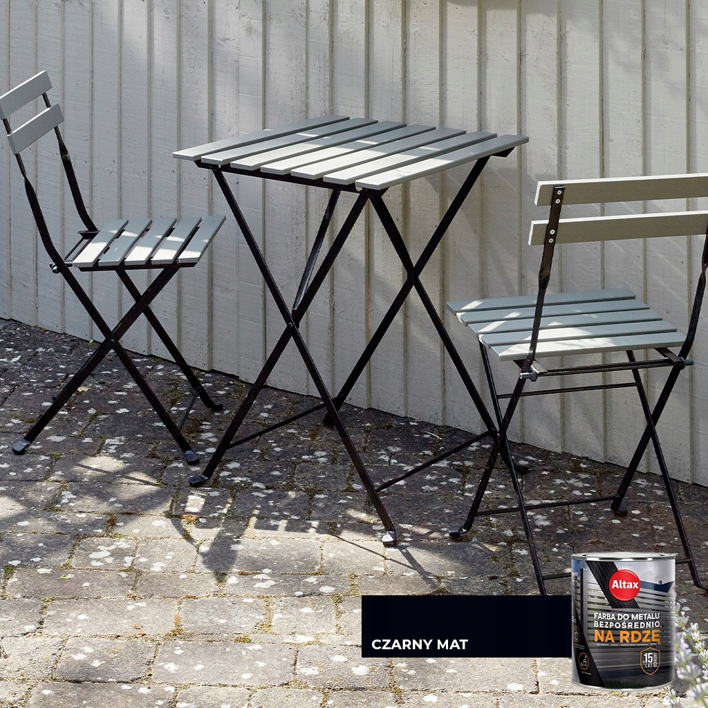 Farba do metalu na rdzę 2,5L Czarny Półmat Altax Pojemność w ofercie 2.5 l