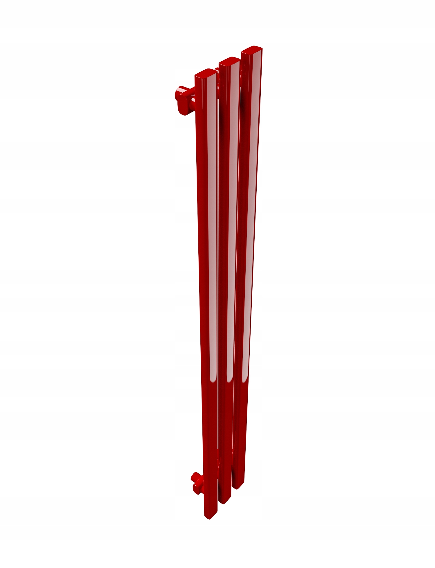 Vertikálny dekoratívny radiátor 100/21 Červený