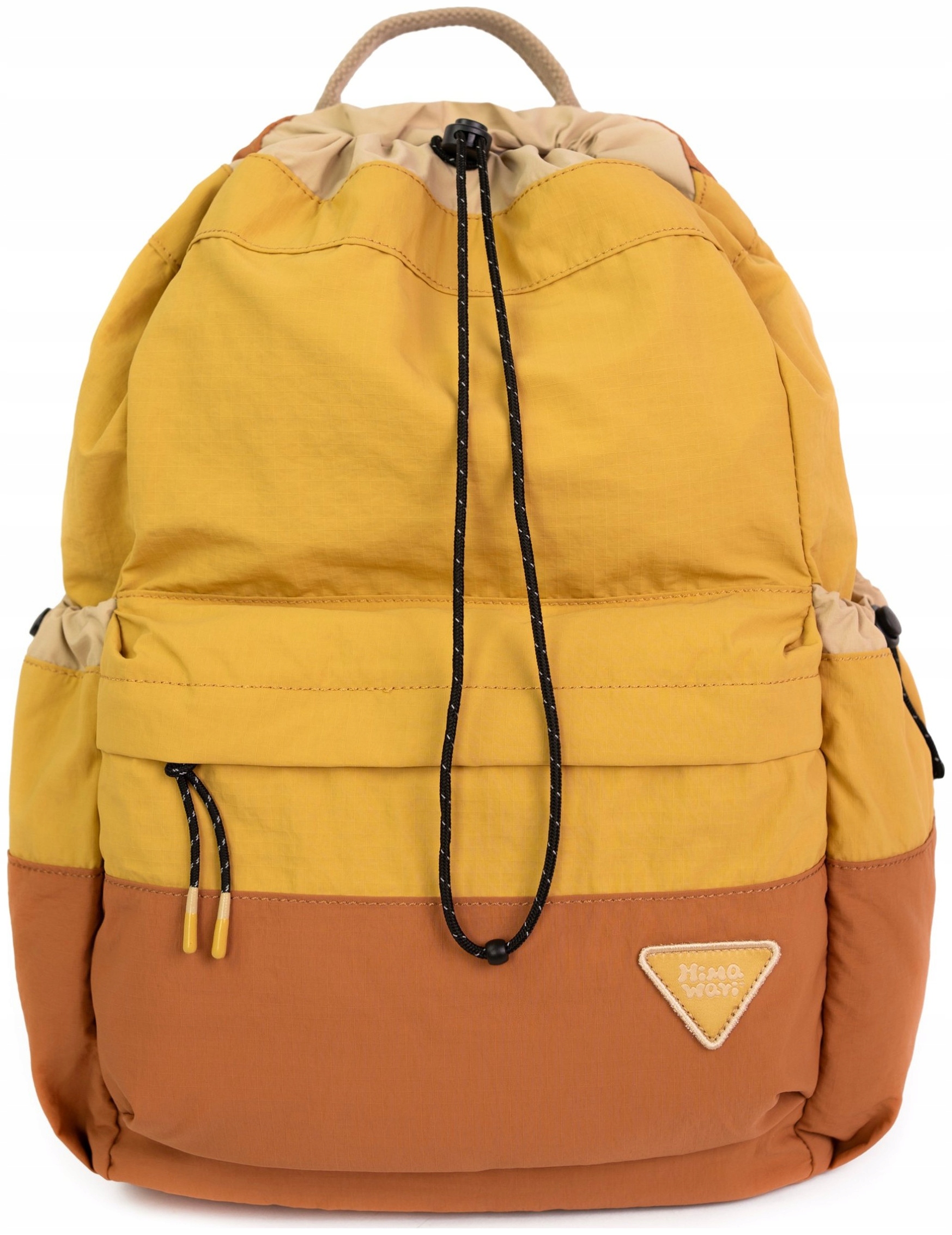 Batoh na notebook Himawari Sack M – lehká multifunkční taška z hořčice